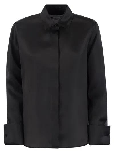 Max Mara Nola Silk Shirt In Black