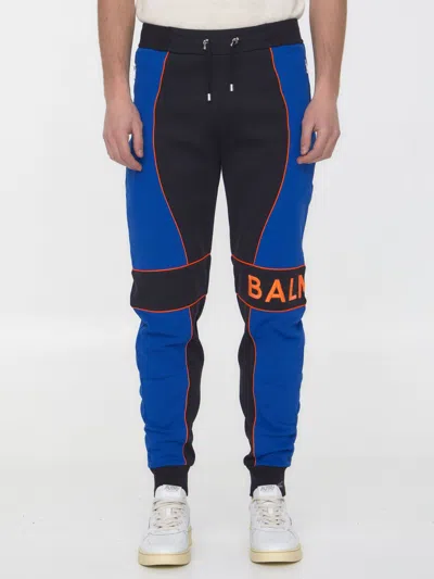 Balmain Track Trousers With Logo In Black