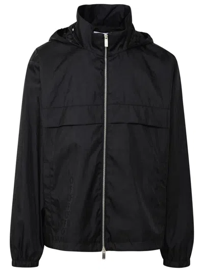 Off-white Windbreaker Jacket With Off Motif In Black