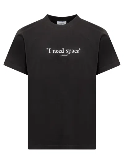 Off-white Give Me Space T-shirt In Black White