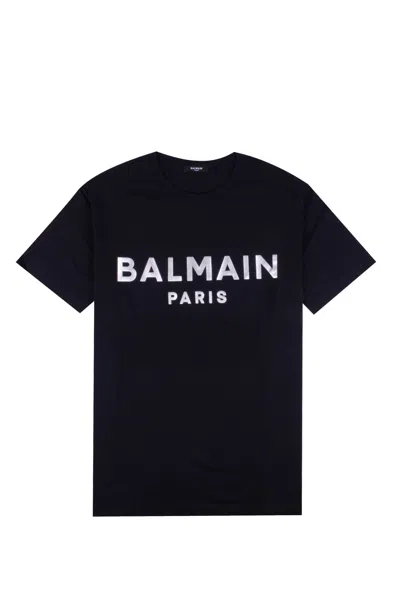 Balmain Cotton T-shirt In Black