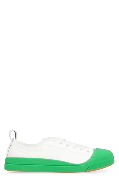 Bottega Veneta Vulcan Fabric Low-top Sneakers In White