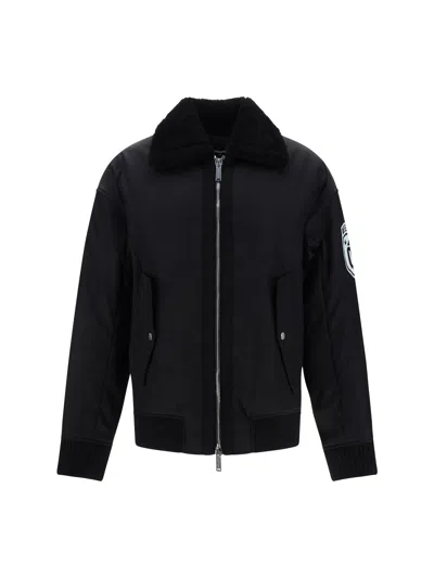 Dsquared2 Black Cyprus Bomber Jacket In 900
