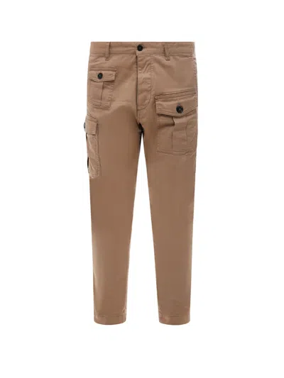 Dsquared2 Cargo Trouser In Brown