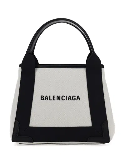 Balenciaga Cabas Handbag In Natural/black