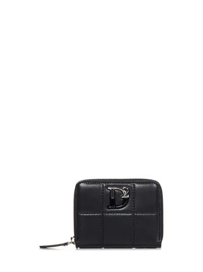 Dsquared2 D2 Statement Soft Wallet In Nero