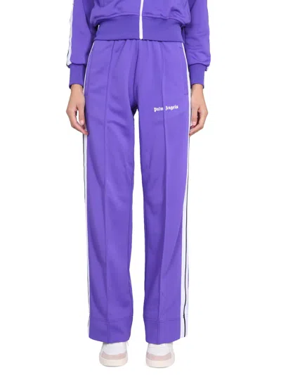 Palm Angels Track Trousers Loose In Viola