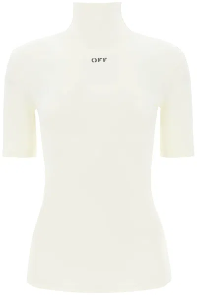 Off-white Off White T-shirts And Polos In White A Bl