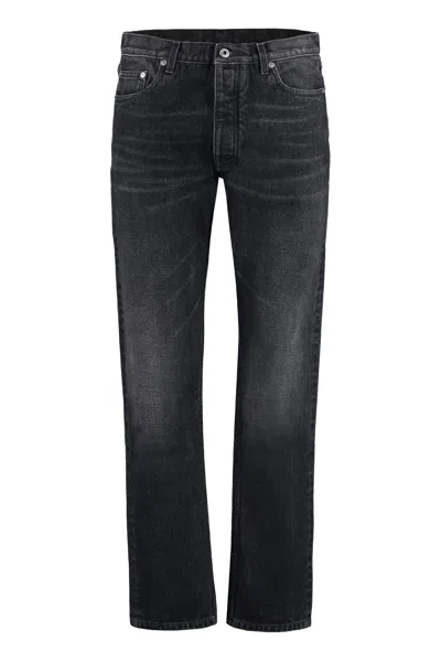 Off-white 5-pocket Straight-leg Jeans In Black