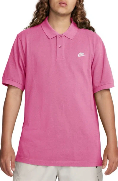 Nike Men's Club Short-sleeve Polo In Red