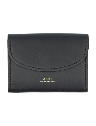 Apc A.p.c. Business Card Holder Geneve In Black