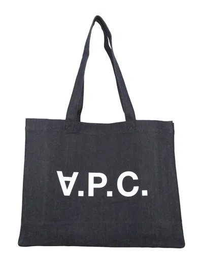 Apc A.p.c. Daniela Shopping Bag In Indigo