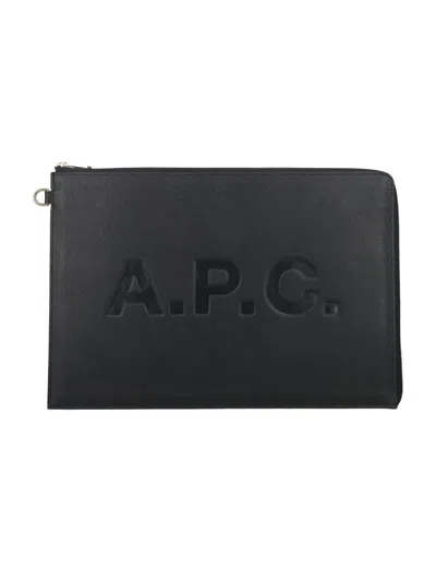Apc A.p.c. Document Bag In Black