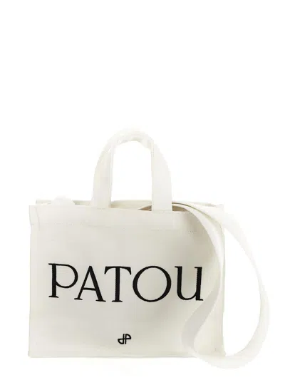 Patou Small Tote Bag In White