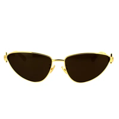 Bottega Veneta Sunglasses In Gold