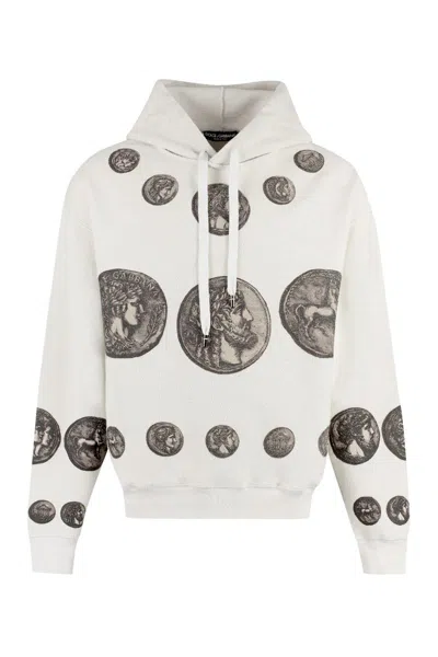 Dolce & Gabbana Jersey Sweatshirt In Beige