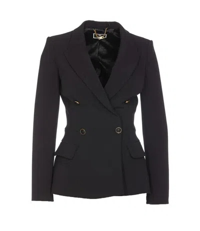 Elisabetta Franchi Jackets And Vests In Black