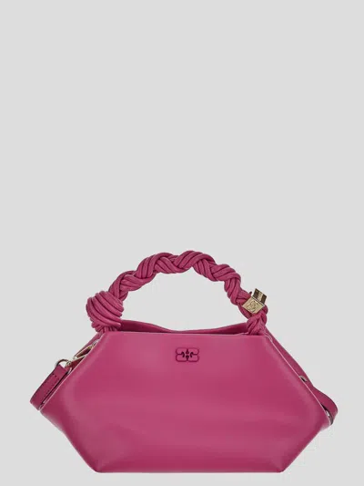 Ganni Bags In Shocking Pink