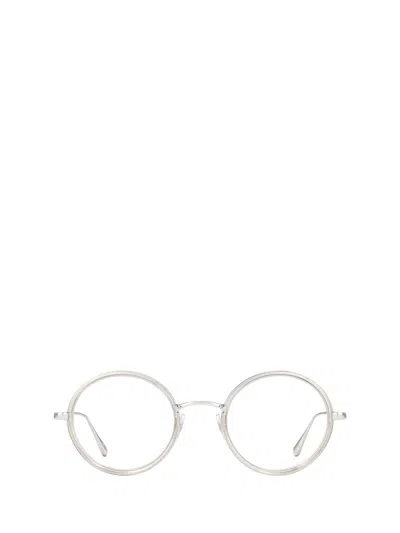 Garrett Leight Eyeglasses In Lucite-silver