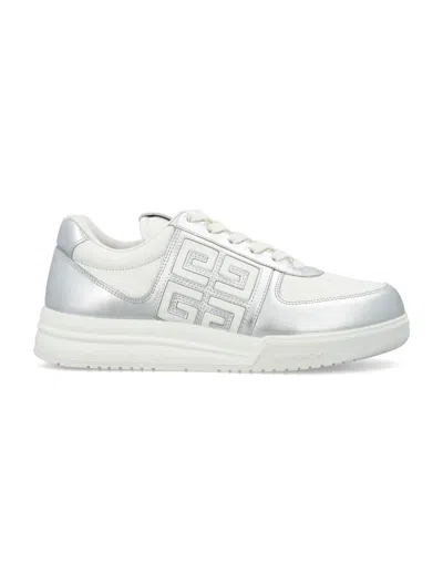 Givenchy G4 Low Trainer In Silver