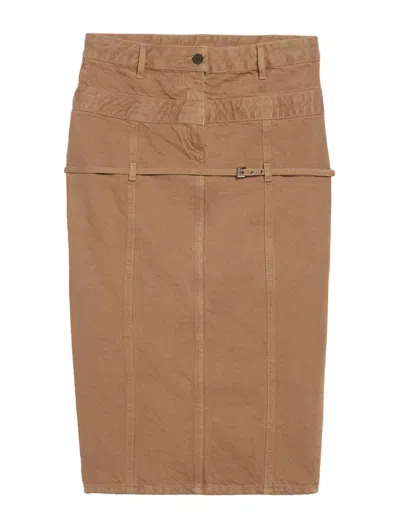 Jacquemus Midi Skirts In Brown