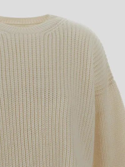 Mm6 Maison Margiela Sweaters In Cream