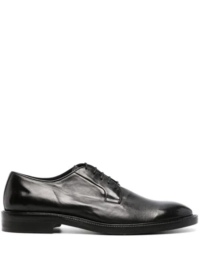 Paul Smith Lace-up Leather Derby Shoes In Black