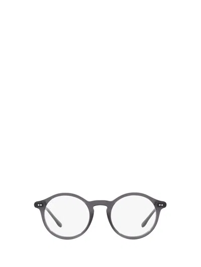Polo Ralph Lauren Eyeglasses In Shiny Transparent Grey
