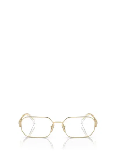 Prada Eyewear Eyeglasses In Pale Gold