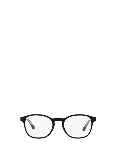 Ray Ban Ray-ban Eyeglasses In Black On Transparent
