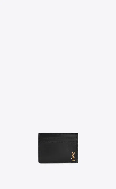 Saint Laurent Wallets & Card Holders In Black