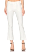 Derek Lam 10 Crosby Elasticated Waistband Tapered Trousers In White