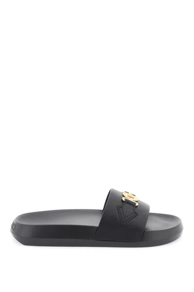 Versace Medusa Slides In Black