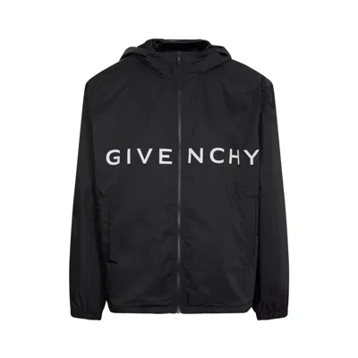 Givenchy Technical Fabric Wind Jacket In Gray
