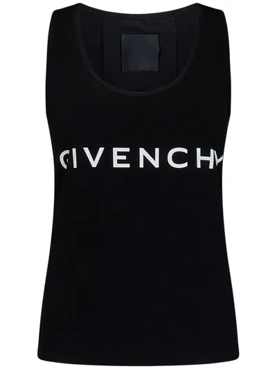 Givenchy Women Logo Print Tank Top In Black