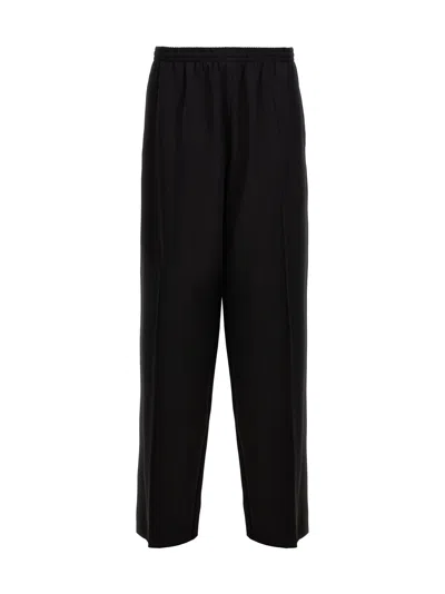 Balenciaga Elastic Waist Trousers In Black