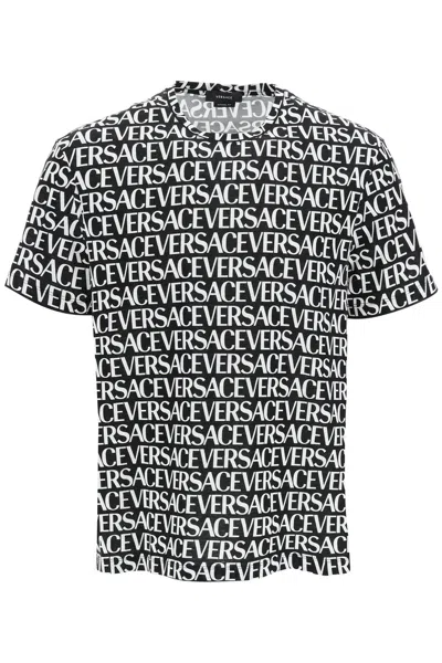 Versace Logomania T-shirt In Black