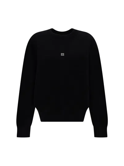 Givenchy Back Logo Sweater In Black