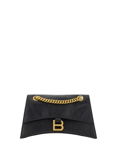 Balenciaga Crush Small Bag In Black