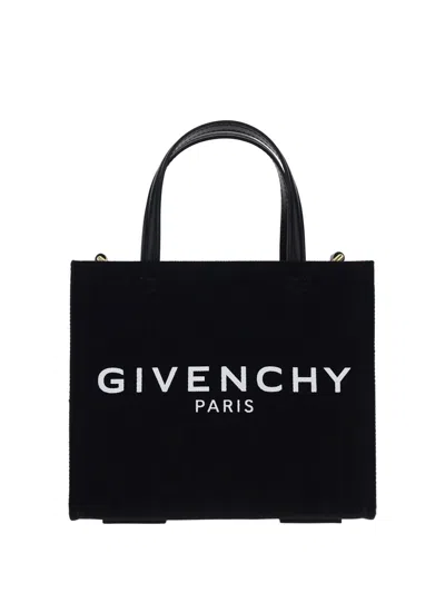 Givenchy G Canvas Mini Tote Bag In Black