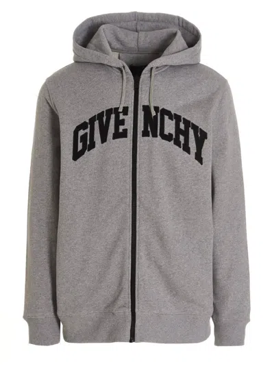 Givenchy College Hoodie In Grigio