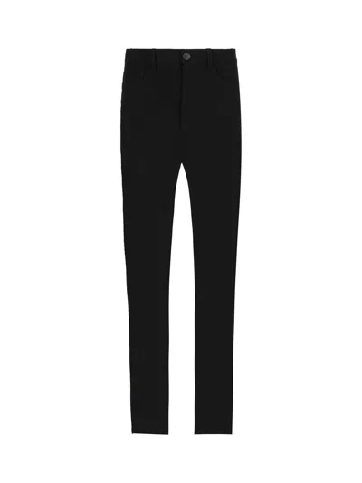 Balenciaga Pinstripe Straight-leg Trousers In Nero