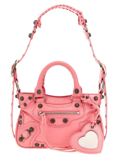 Balenciaga Small Shoulder Bag "neo Cagole" In Pink
