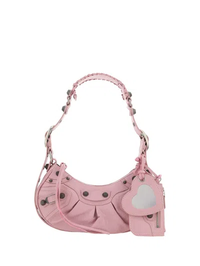 Balenciaga Le Cagole Shoulder Bag In Powder Pink