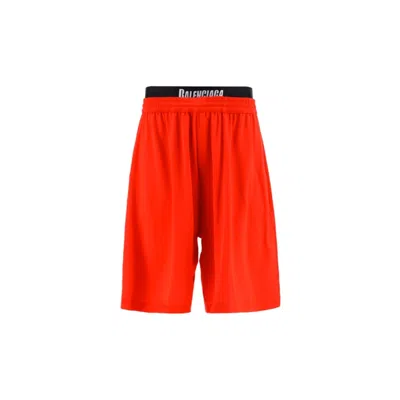 Balenciaga Swim Shorts In Red
