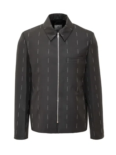 Givenchy Embroidered Twill Blazer In Black