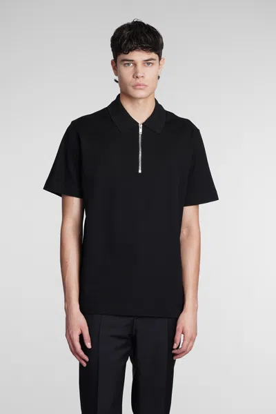 Givenchy Zipped Polo Shirt In Black