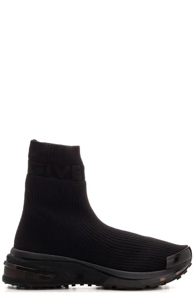 Givenchy Logo Embossed Sock In Black