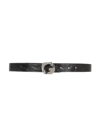 Givenchy G Chain Buckle Belt In Black
