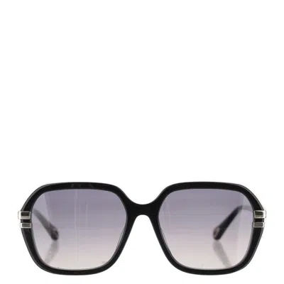 Chloé Rectangle Frame Sunglasses In Blue